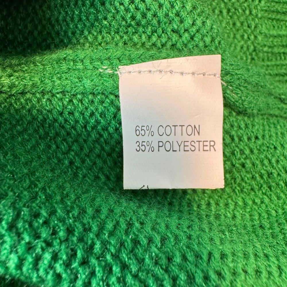 Angashion Womens Medium Green Animal Leopard Print Crew Neck Pullover Sweater - Picture 10 of 14